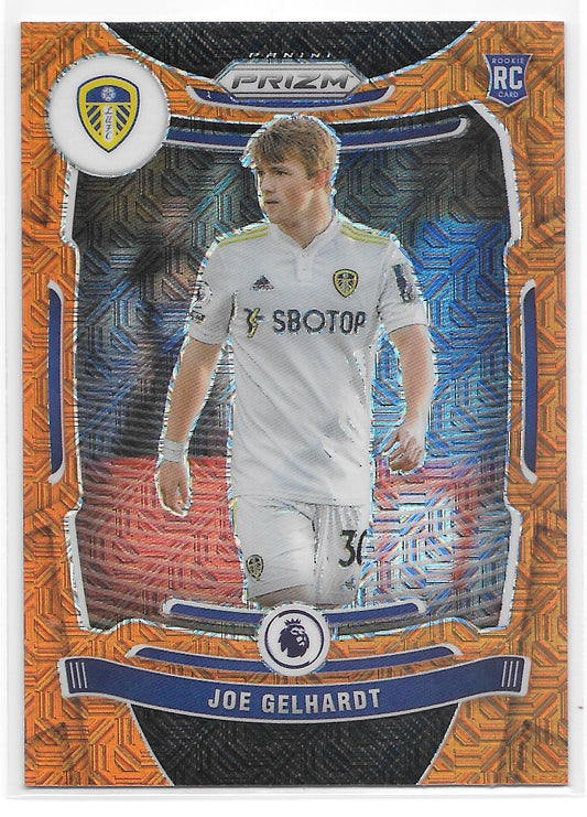 Joe Gelhardt (Leeds United) Orange Mojo RC Panini Prizm Premier League 21-22