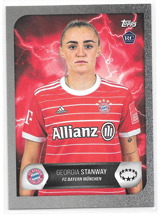 Georgia Stanway (FC Bayern Munchen) Rookie Card Topps UEFA Summer Signings 22-23