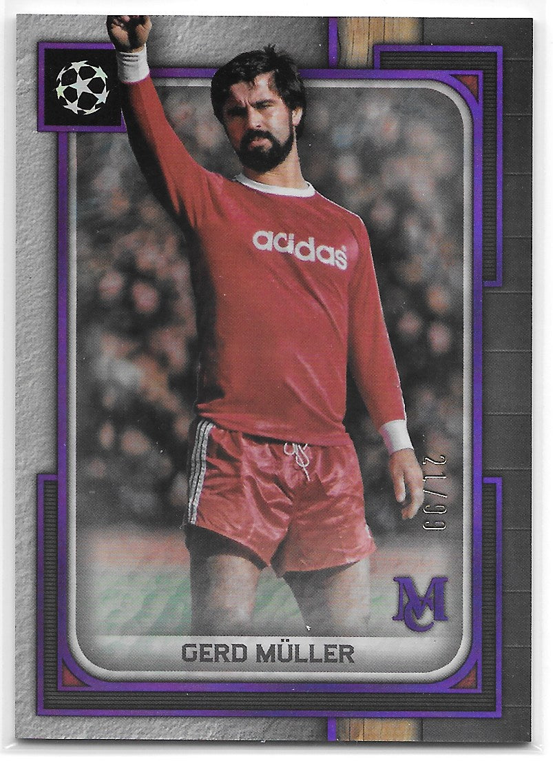 Gerd Muller (FC Bayern Munchen) Amethyst /99 Topps Museum UCL 23-24