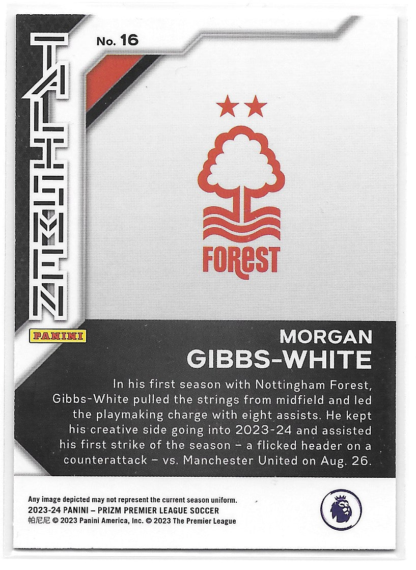 Morgan Gibbs-White (Nottingham Forest) Talismen Panini Prizm Premier League 23-24