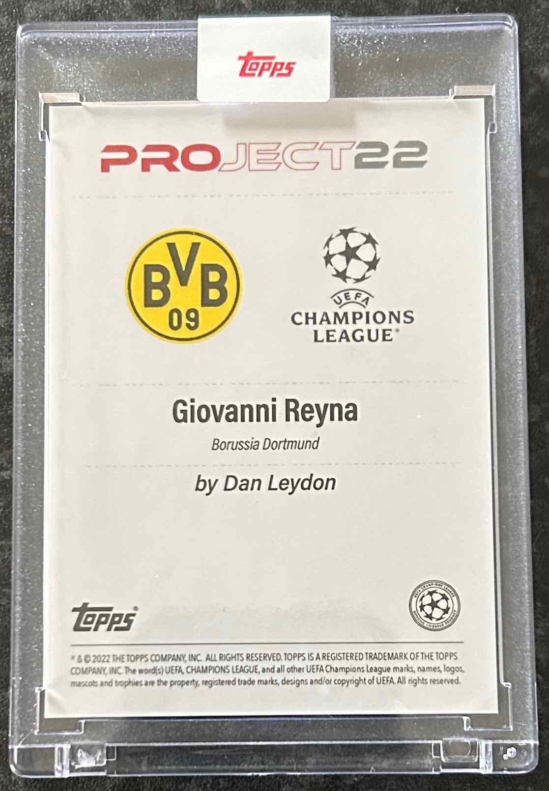 Giovanni Reyna (Borussia Dortmund) x Dan Leydon Topps Project 2022