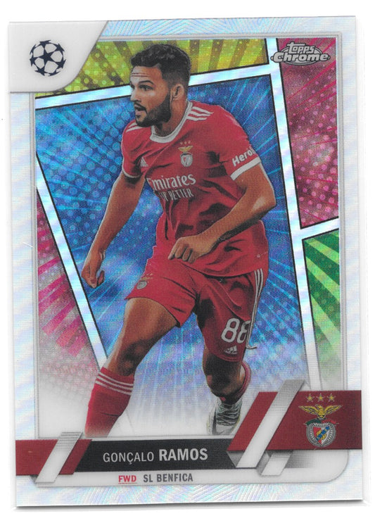 Gonçalo Ramos (SL Benfica) Hero Variation Topps UEFA Club Competitions Chrome 22-23