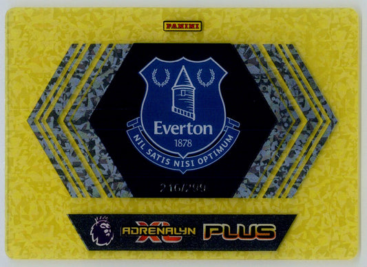 Everton Badge - Goodison Park Yellow /299 Panini Premier League Adrenalyn XL Plus 2025