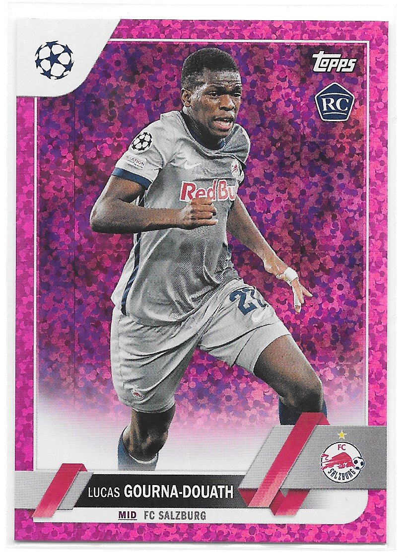 Lucas Gourna-Douath (FC Salzburg) Pink Sparkle RC Topps UCC Flagship 22-23