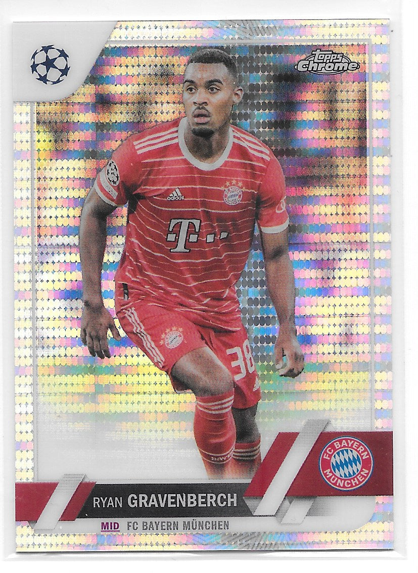 Ryan Gravenberch (FC Bayern Munchen) Pulsar Refractor Topps Chrome UEFA Club Competitions 22-23