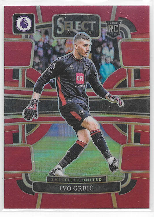 Ivo Grbic (Sheffield United) Terrace Red RC Panini Select Premier League 23-24