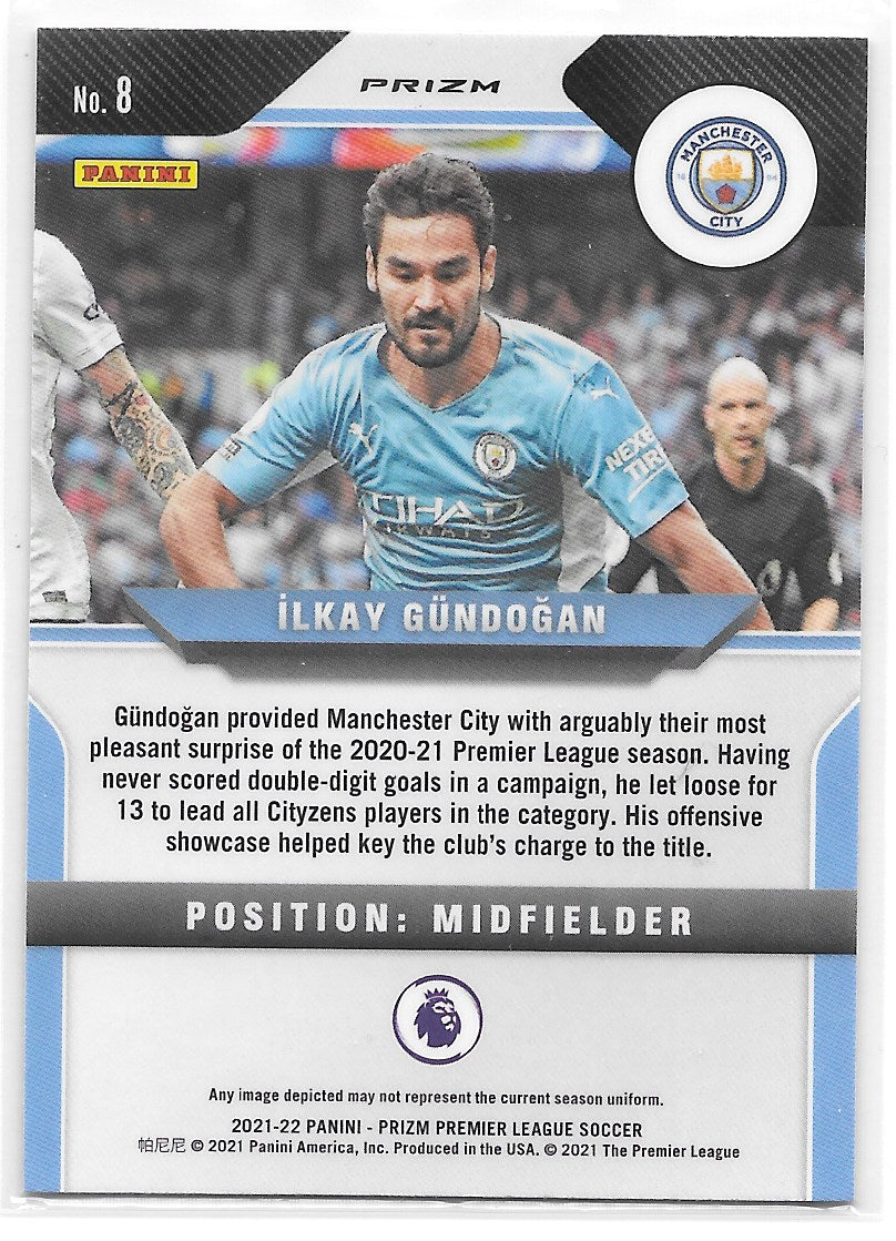 Ilkay Gundogan (Manchester City) Breakaway Panini Prizm Premier League 21-22