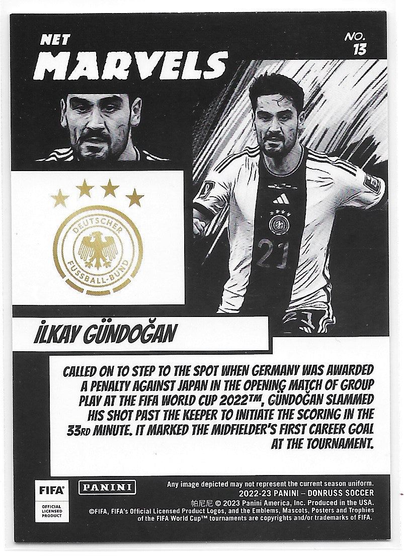 Ilkay Gundogan (Germany) Net Marvels Orange Panini Donruss FIFA 22-23