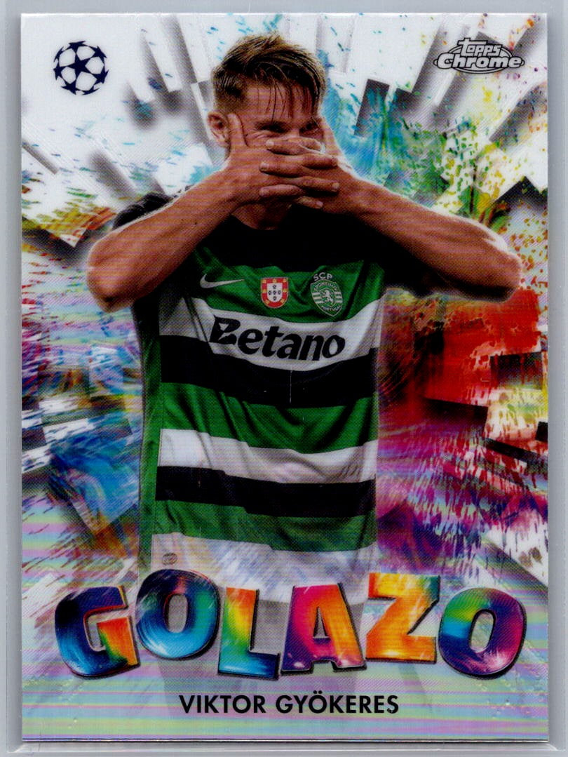 Viktor Gyokeres (Sporting Clube de Portugal) Golazo Topps Chrome UCC 24-25