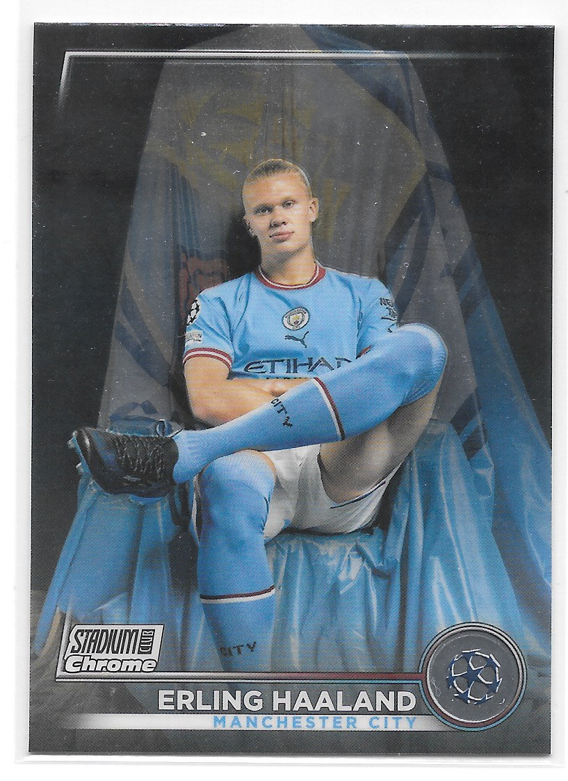 Erling Haaland (Manchester City) Base Topps Stadium Club Chrome 22-23