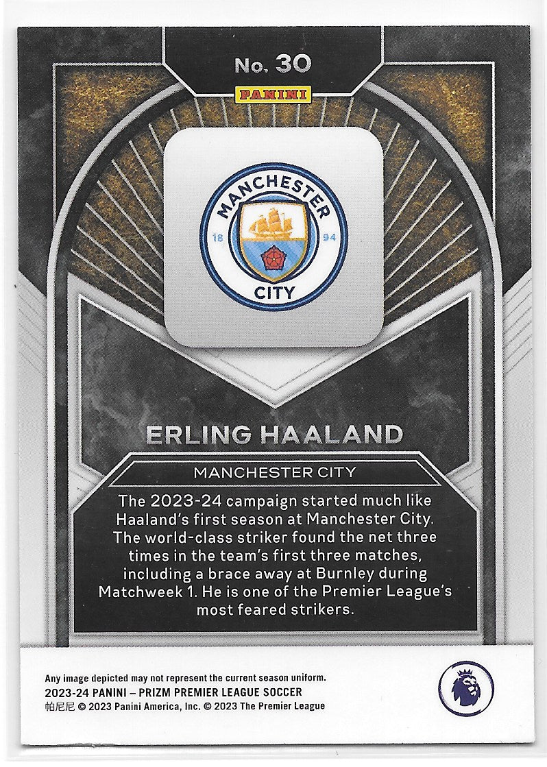 Erling Haaland (Manchester City) Brilliance Panini Prizm Premier League 23-24