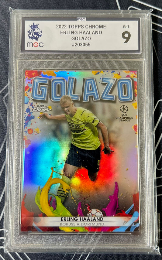 Erling Haaland (Borussia Dortmund) Golazo Topps Chrome UCL 21-22 MGC 9