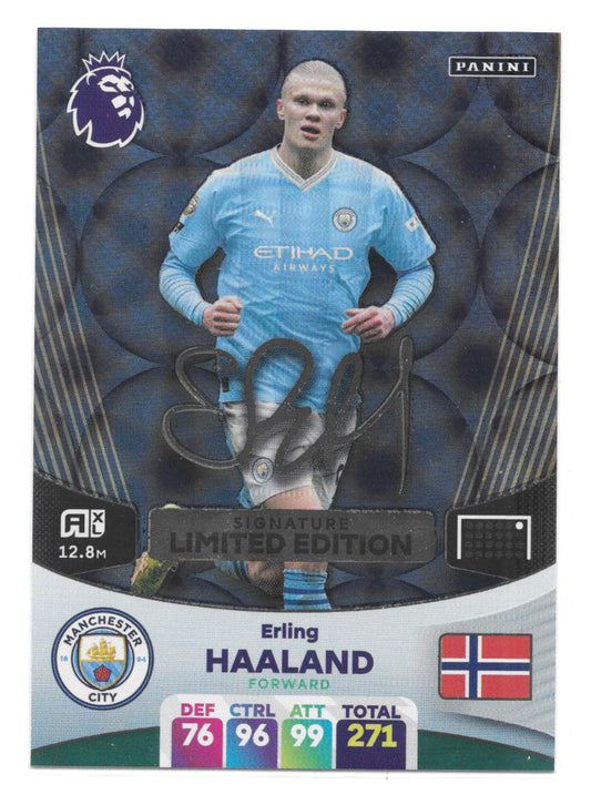 Erling Haaland (Manchester City) Signature Limited Edition Premier League Adrenalyn XL 2024