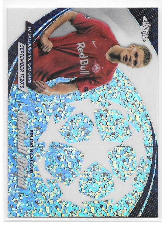 Erling Haaland (Salzburg) Starball Debut Topps Chrome UCC 23-24