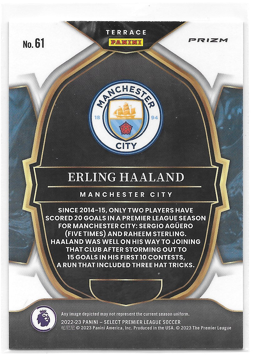 Erling Haaland (Manchester City) Terrace Pink Ice Panini Select Premier League 22-23