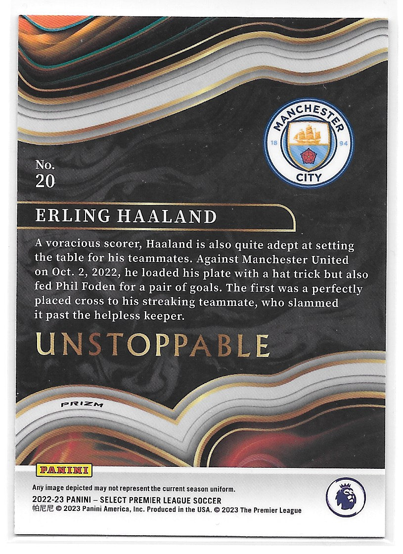 Erling Haaland (Manchester City) Unstoppable Panini Select Premier League 22-23