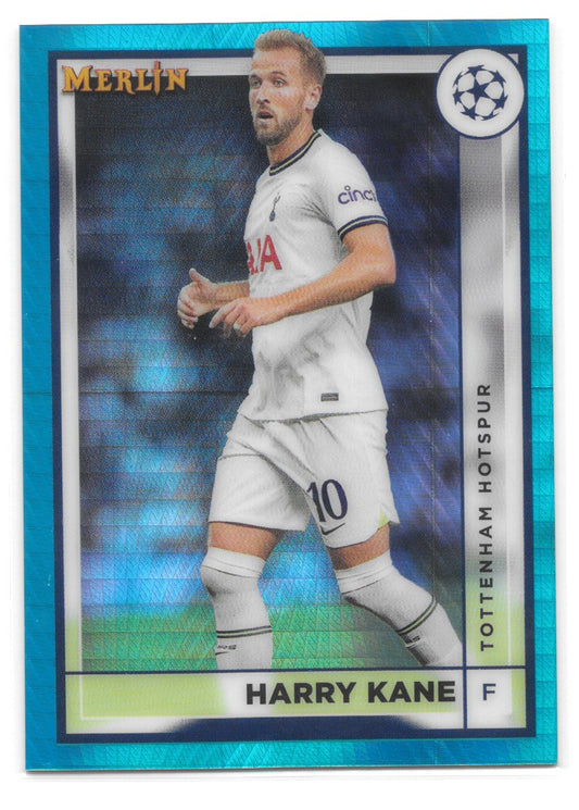 Harry Kane (Tottenham Hotspur) Aqua Prism Refractor Topps Merlin Chrome UCC 22-23