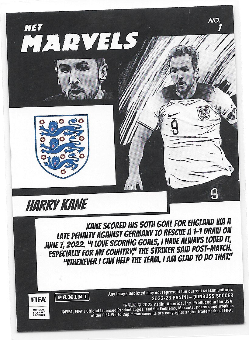 Harry Kane (England) Net Marvels Panini Donruss FIFA 22-23