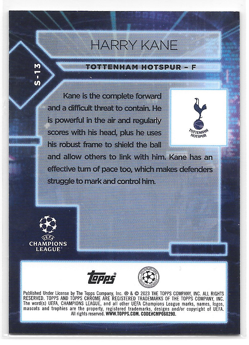 Harry Kane (Tottenham Hotspur) Specimen Topps Chrome UEFA Club Competitions 22-23