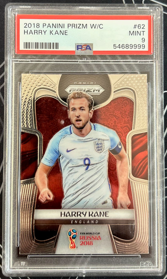 Harry Kane (England) Base Panini Prizm World Cup 2018 PSA 9