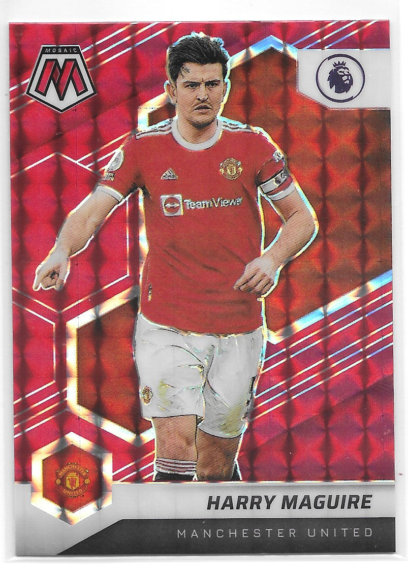 Harry Maguire (Manchester United) Mosaic Red Panini Mosaic Premier League 21-22