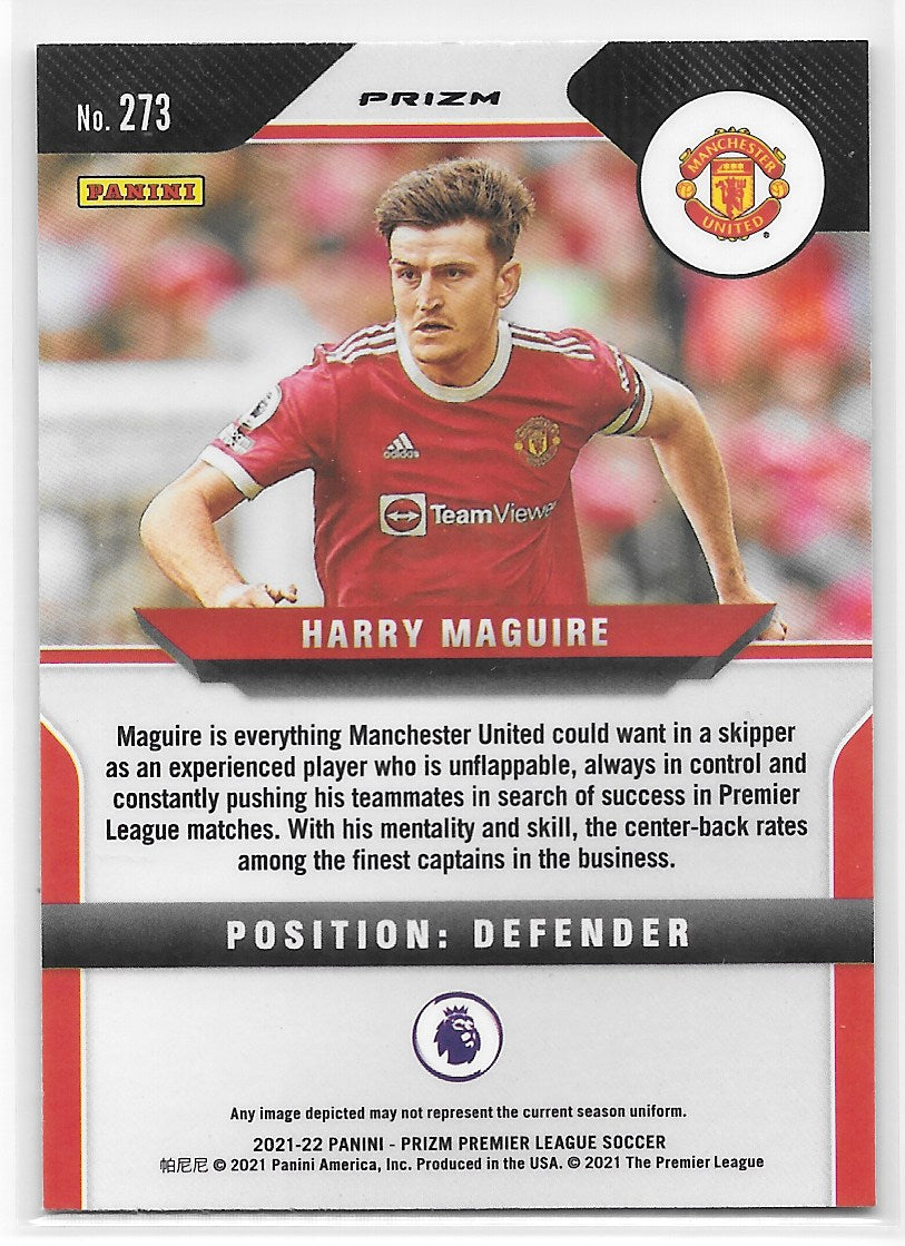 Harry Maguire (Manchester United) Orange Mojo Panini Prizm Premier League 21-22