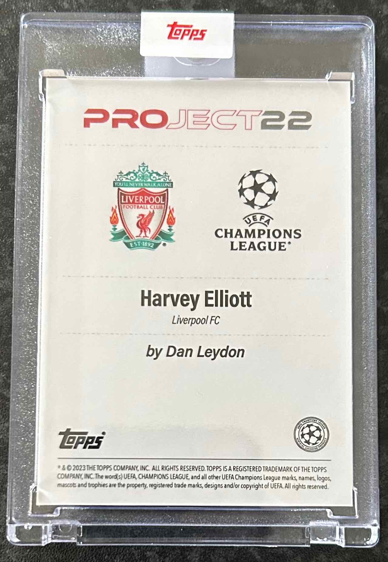 Harvey Elliott (Liverpool FC) x Dan Leydon Topps Project 2022