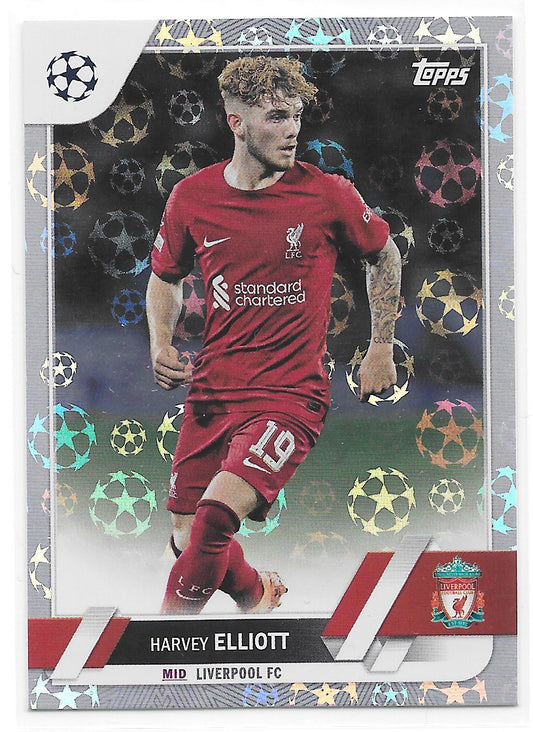 Harvey Elliott (Liverpool FC) Starball Foil Topps UCC Flagship 22-23