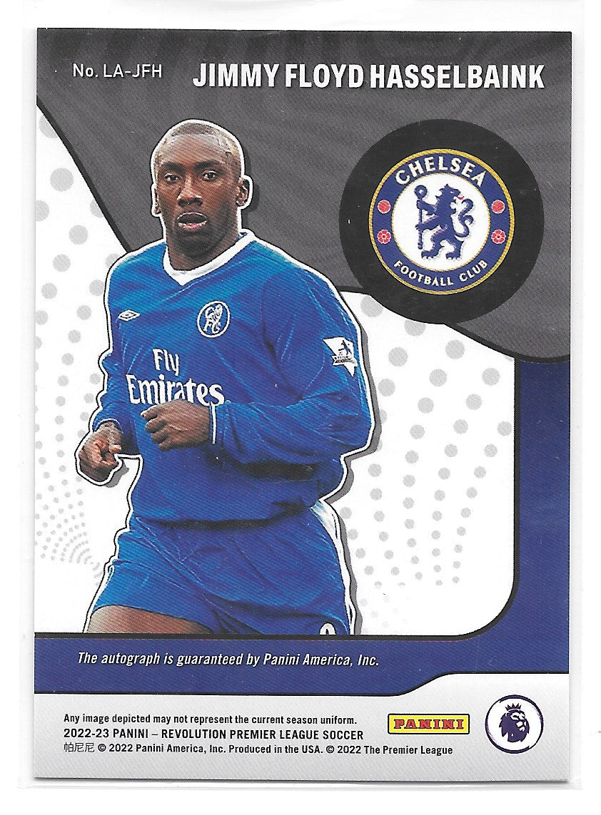 Jimmy Floyd Hasselbaink (Chelsea FC) Legendary Autographs Panini Revolution Premier League 22-23