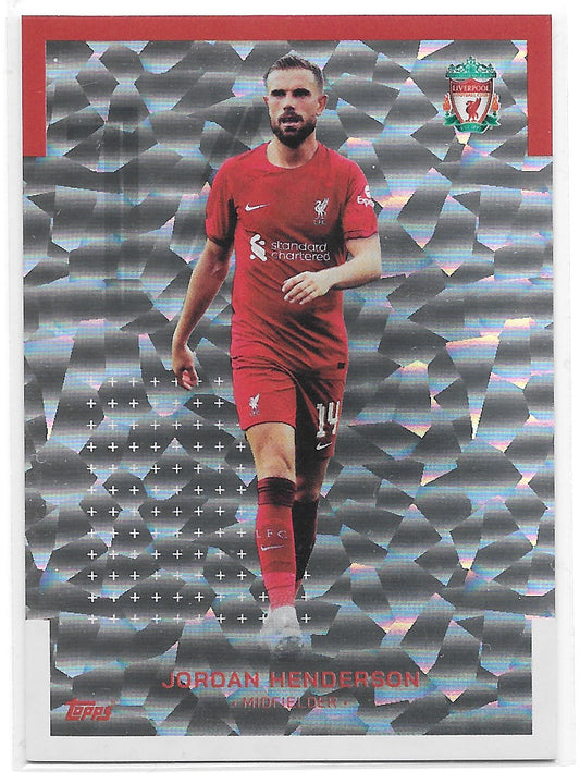 Jordan Henderson (Liverpool FC) Icy Foil Topps Liverpool Team Set 22-23