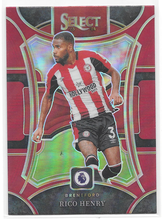 Rico Henry (Brentford) Mezzanine Red Panini Select Premier League 23-24