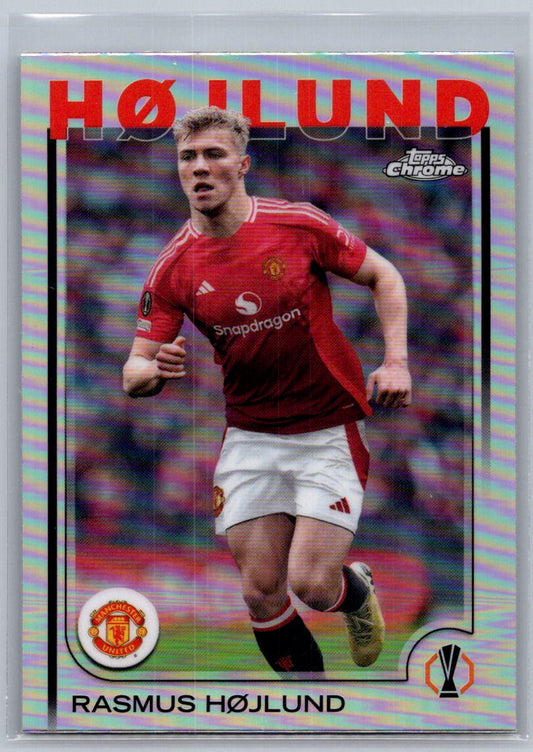 Rasmus Hojlund (Manchester United) Refractor Topps Chrome UCC 24-25