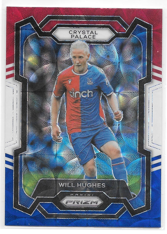 Will Hughes (Crystal Palace) Red White & Blue Choice Panini Prizm Premier League 23-24