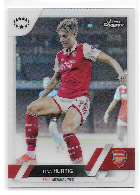 Lina Hurtig (Arsenal WFC) Refractor Topps Chrome UEFA Women’s Champions League 22-23