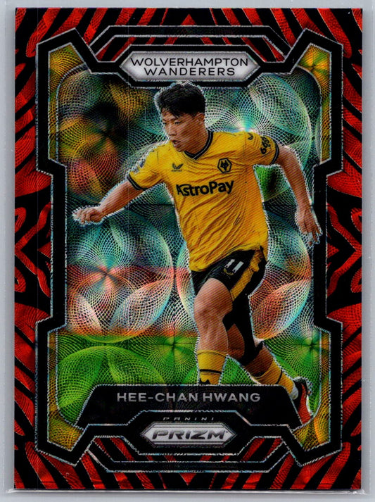 Hee-Chan Hwang (Wolves) Tiger Stripe Choice SP Panini Prizm Premier League 23-24
