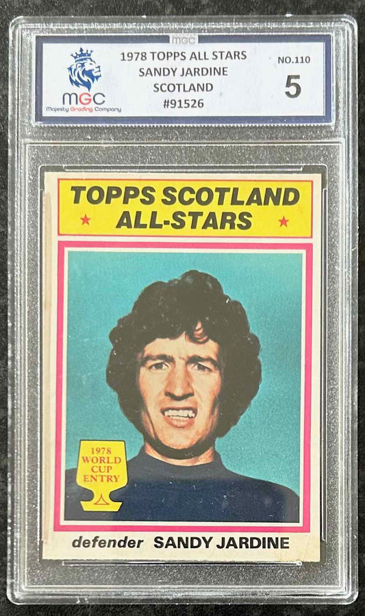 Sandy Jardine (Scotland) Topps All Stars 1978 MGC 5