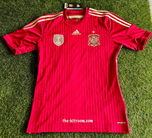 2013-15 Spain Home Football Shirt