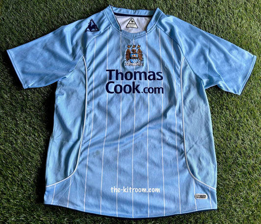 2007-08 Manchester City Home Football Shirt
