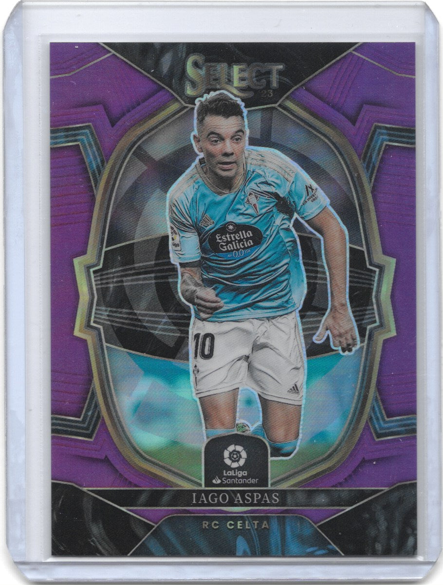 Iago Aspas (Celta Vigo) Terrace Purple /75 Panini Select La Liga 22-23