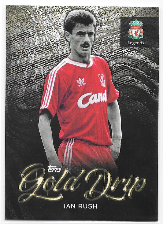 Ian Rush (Liverpool FC) Gold Drip Topps Liverpool Team Set 22-23