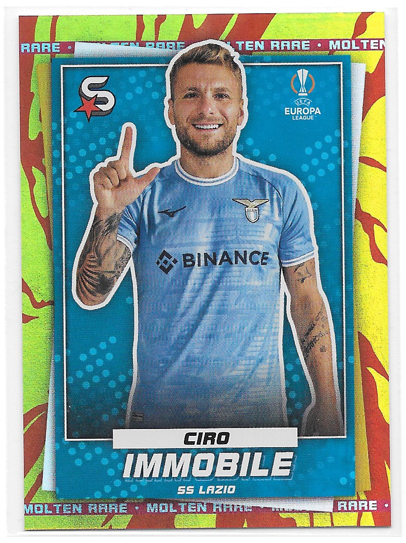 Ciro Immobile (SS Lazio) Molten Rare Topps SuperStars 22-23