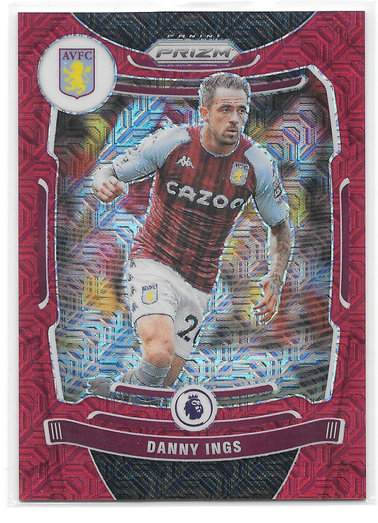 Danny Ings (Aston Villa) Red Mojo /159 Panini Prizm Premier League 21-22