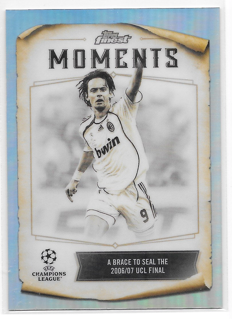 Filippo Inzaghi (AC Milan) Moments Topps Finest UCC 22-23