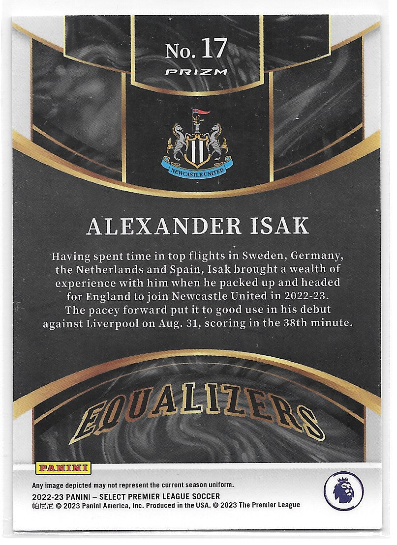 Alexander Isak (Newcastle United) Equalizers Panini Select Premier League 22-23