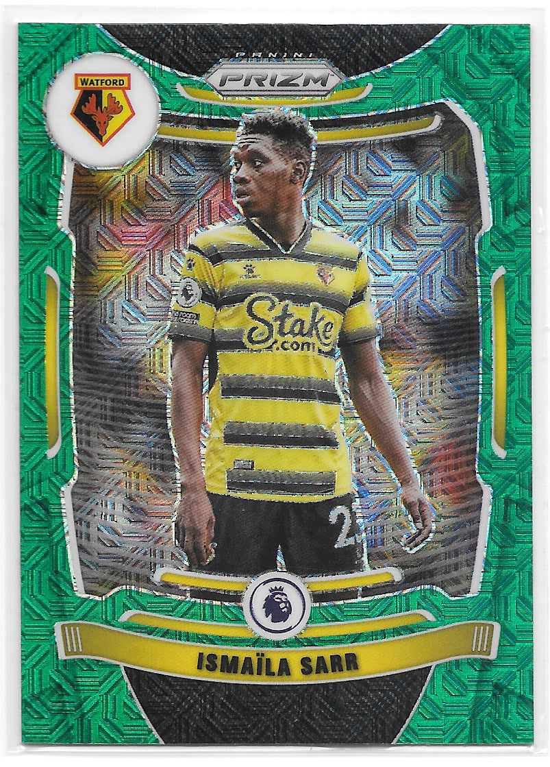 Ismaila Sarr (Watford) Green Mojo Panini Prizm Premier League 21-22