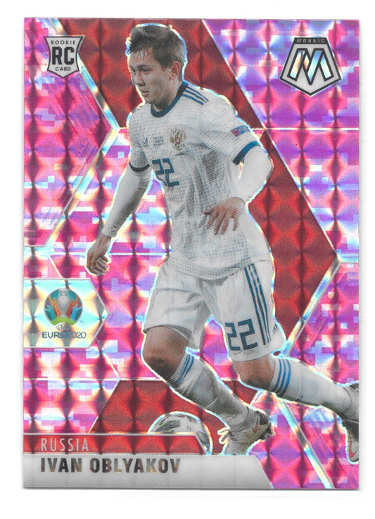 Ivan Oblyakov (Russia) Camo Pink Panini Mosaic UEFA Euro 2020