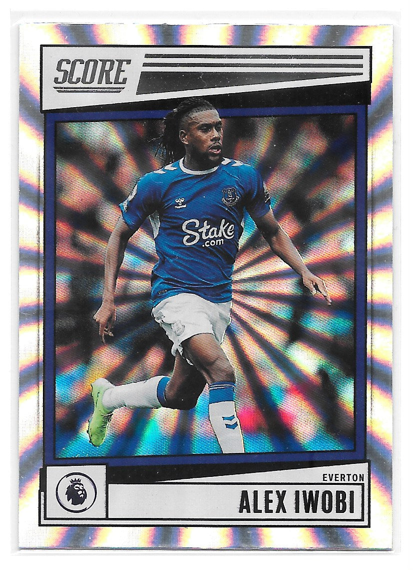 Alex Iwobi (Everton) Silver Laser Panini Score Premier League 22-23