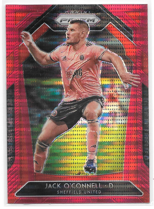 Jack O’Connell (Sheffield United) Red Pulsar Panini Prizm Premier League 20-21