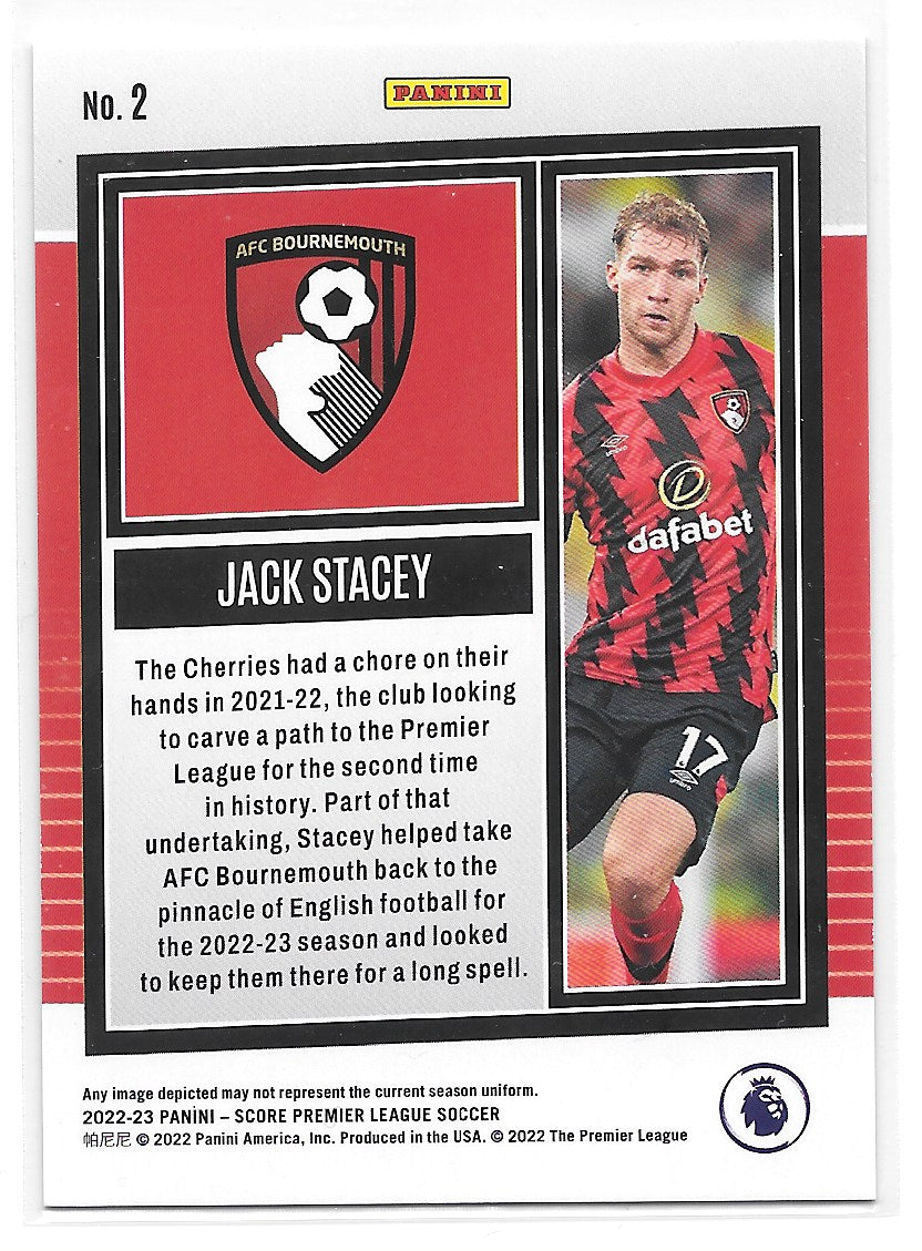 Jack Stacey (AFC Bournemouth) Blue Laser /60 RC Panini Score Premier League 22-23