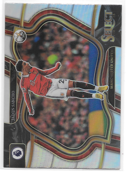 Jadon Sancho (Manchester United) Field Level Silver Panini Select Premier League 22-23